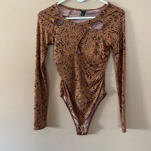 NWT wild fable cheetah print bodysuit
